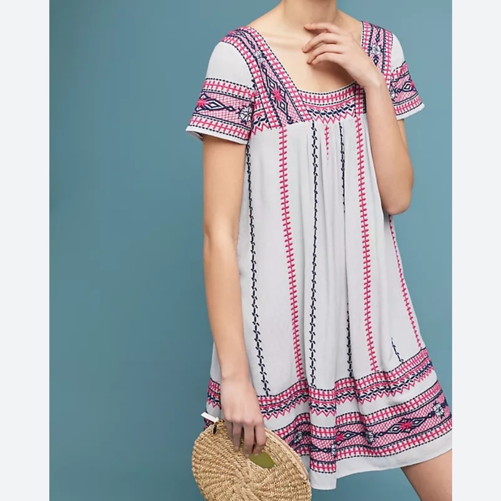 Anthropologie Ruidoso embroidered dress, S. - Picture 6 of 11